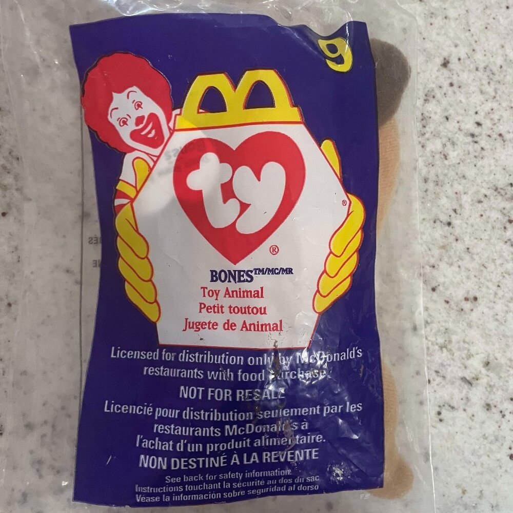 1998 McDonald’s Ty Teenie Beanie Babies - Bones (#9)